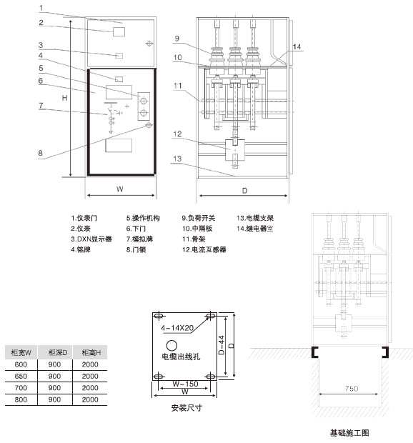 HXGN17-12型單元式交流金屬封閉環(huán)網(wǎng)開關(guān)設(shè)備