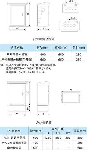 不銹鋼戶外端子箱、分線箱