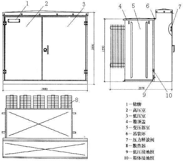 箱式變壓器結(jié)構(gòu)圖